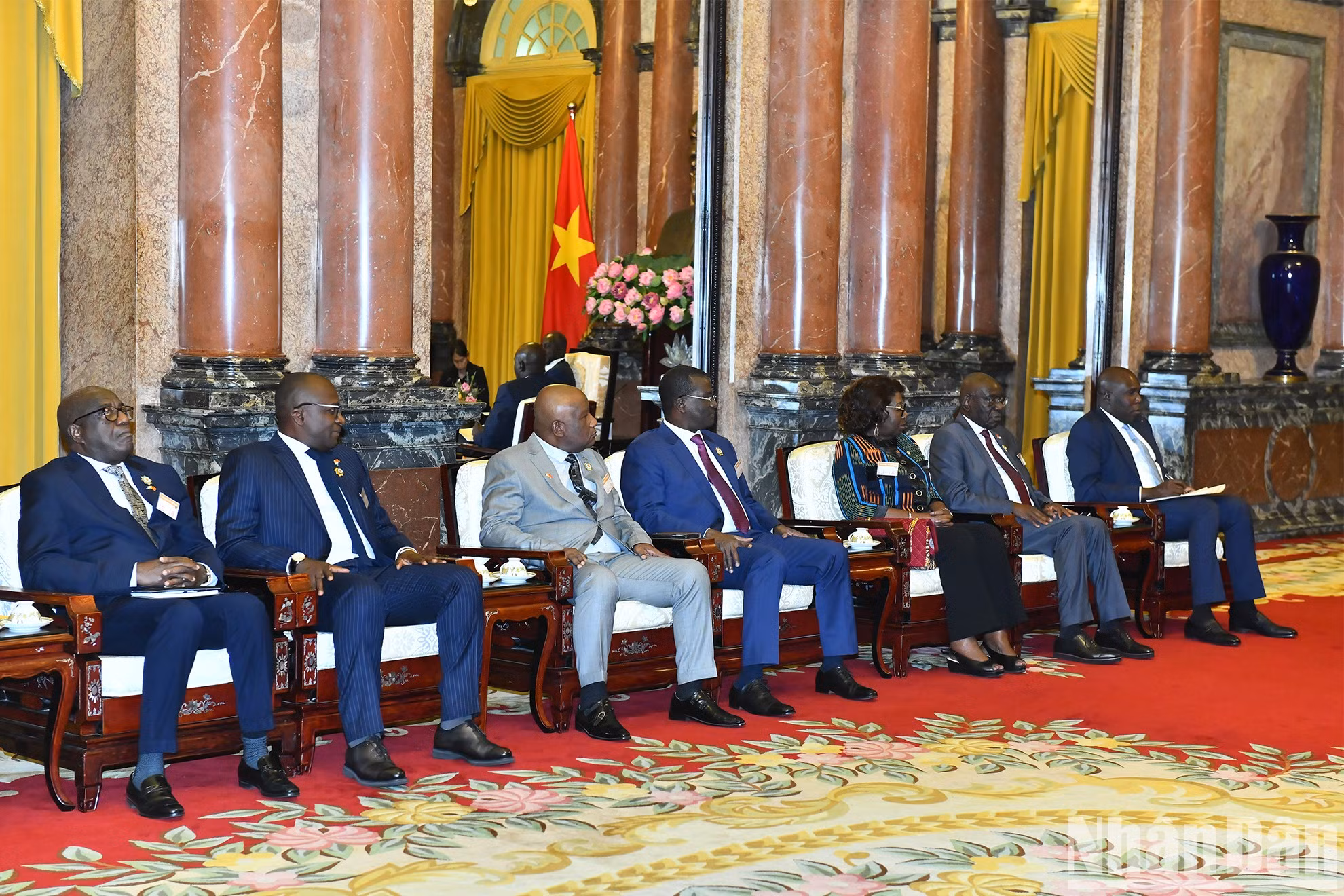 La delegación de Costa de Marfil en la cita.