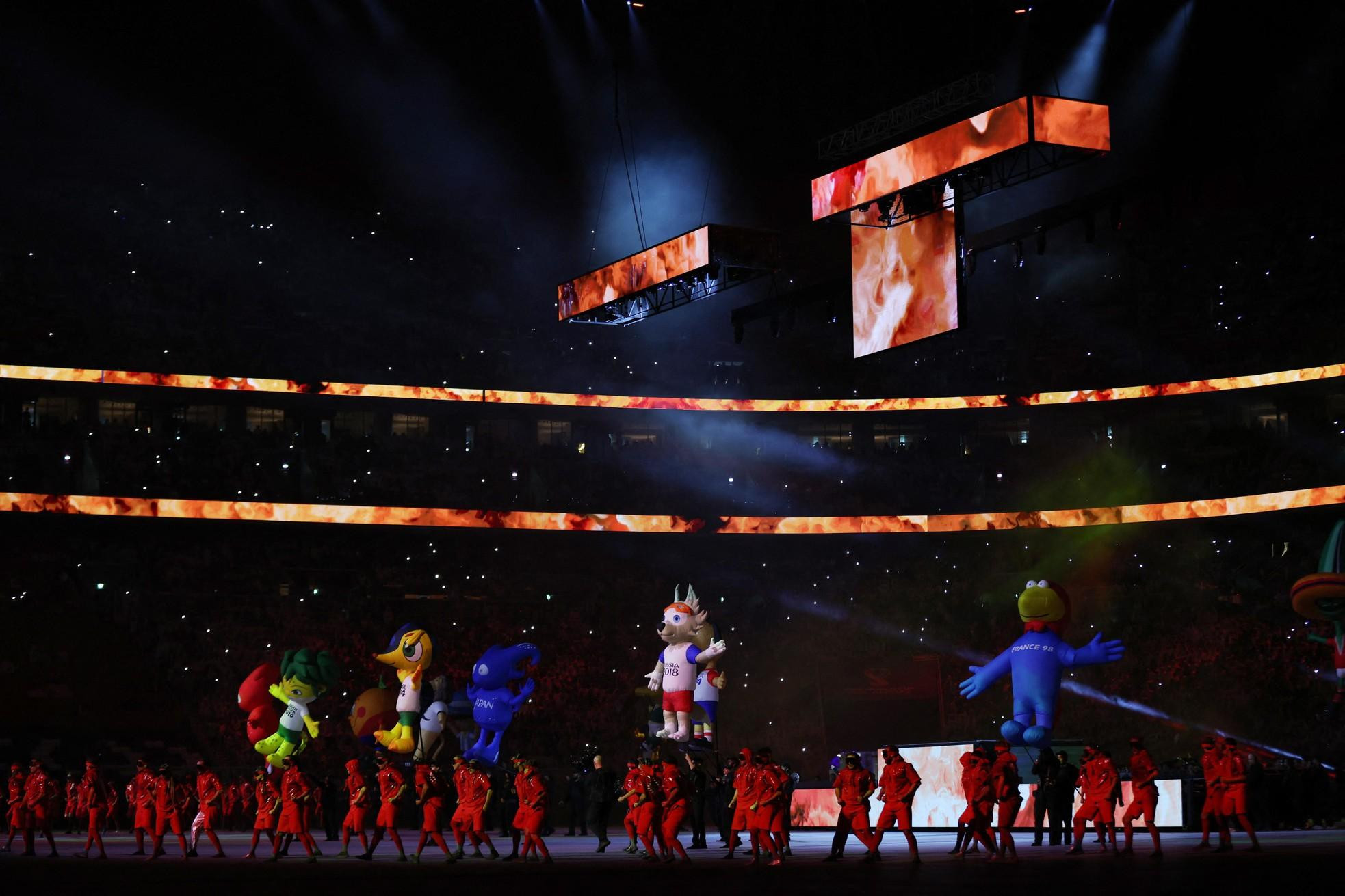 Las mascotas de las ediciones anteriores. (Foto: Reuters)