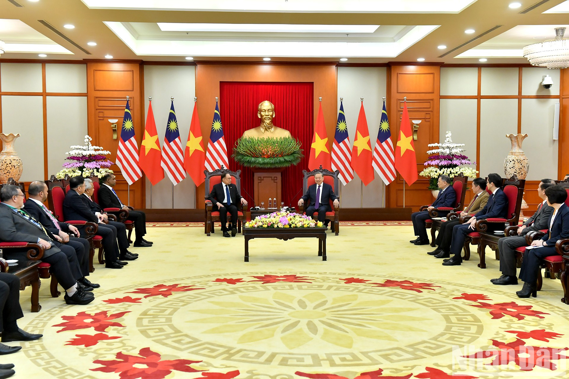 Escena de la recepción.