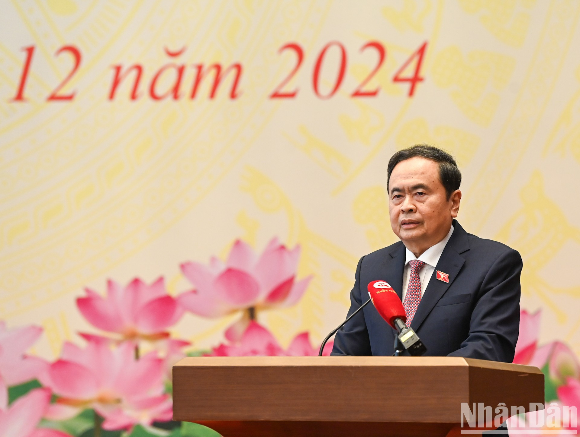 El presidente de la ANV, Tran Thanh Man, habla en la reunión. El presidente de la ANV, Tran Thanh Man, habla en la reunión.