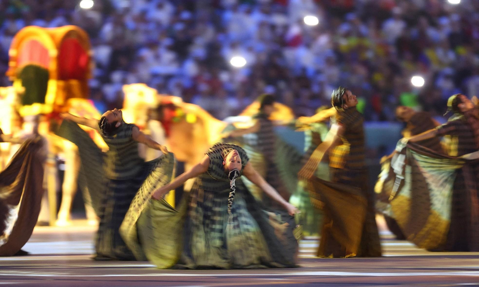 Presentación artística para iniciar el acto. (Foto: Reuters)