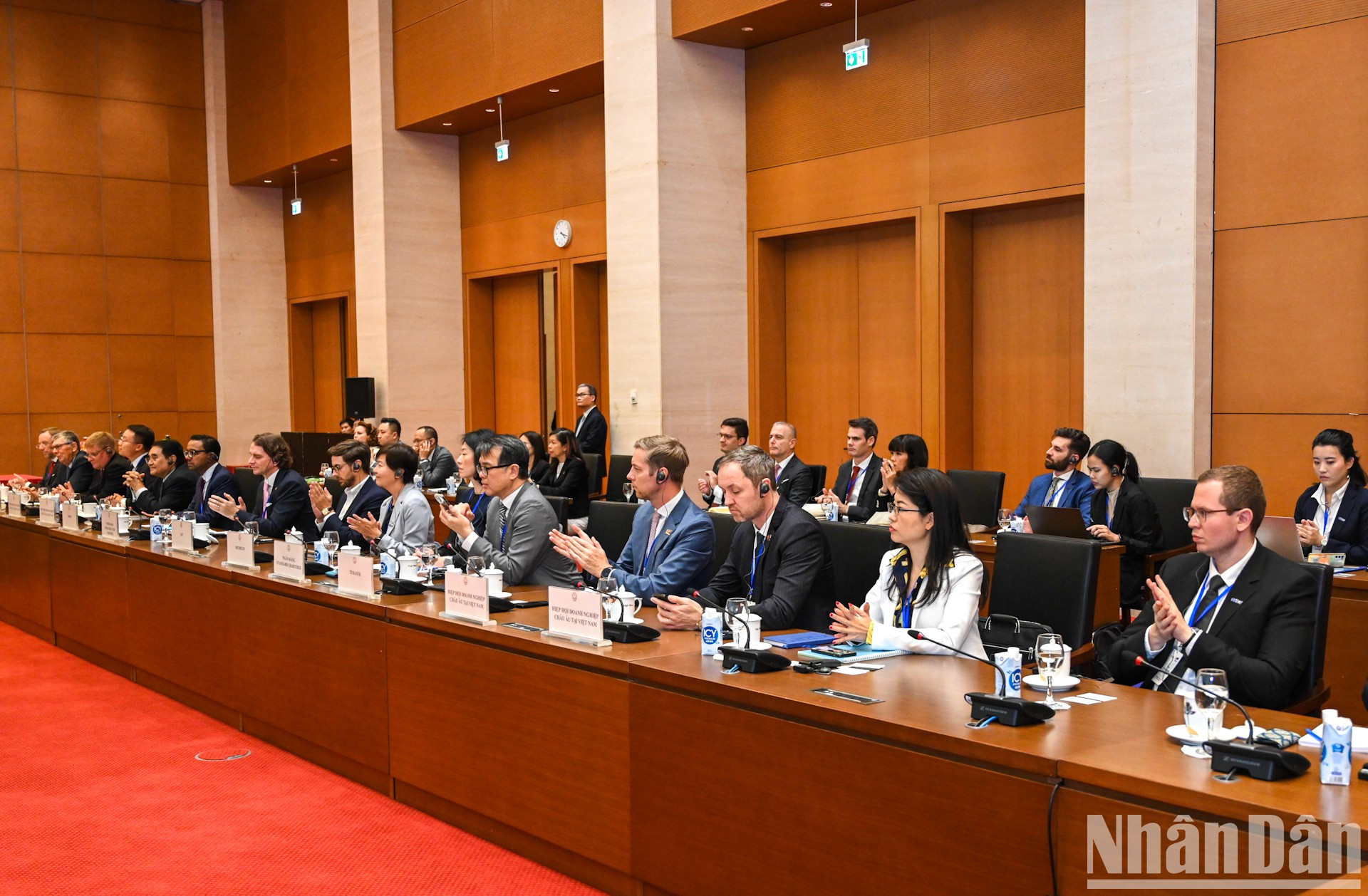 Representantes de empresas de la UE y la Asean en el encuentro. Representantes de empresas de la UE y la Asean en el encuentro.