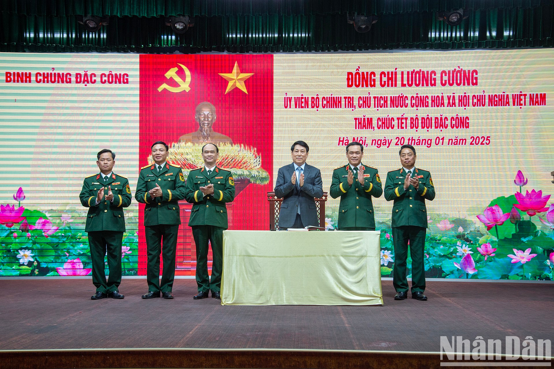 El presidente Luong Cuong en el evento. El presidente Luong Cuong en el evento.