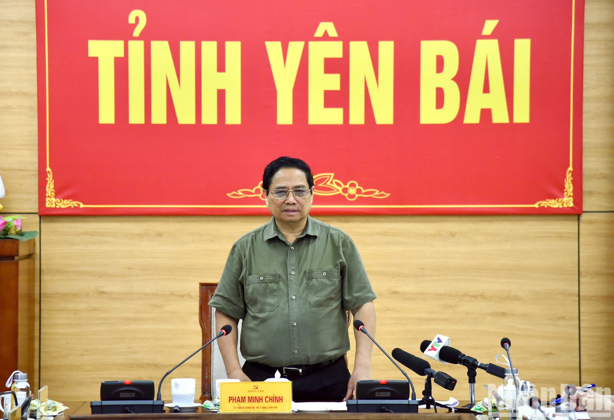 Minh Chinh instruye las labores de superación de las secuelas de las inundaciones en Yen Bai.
