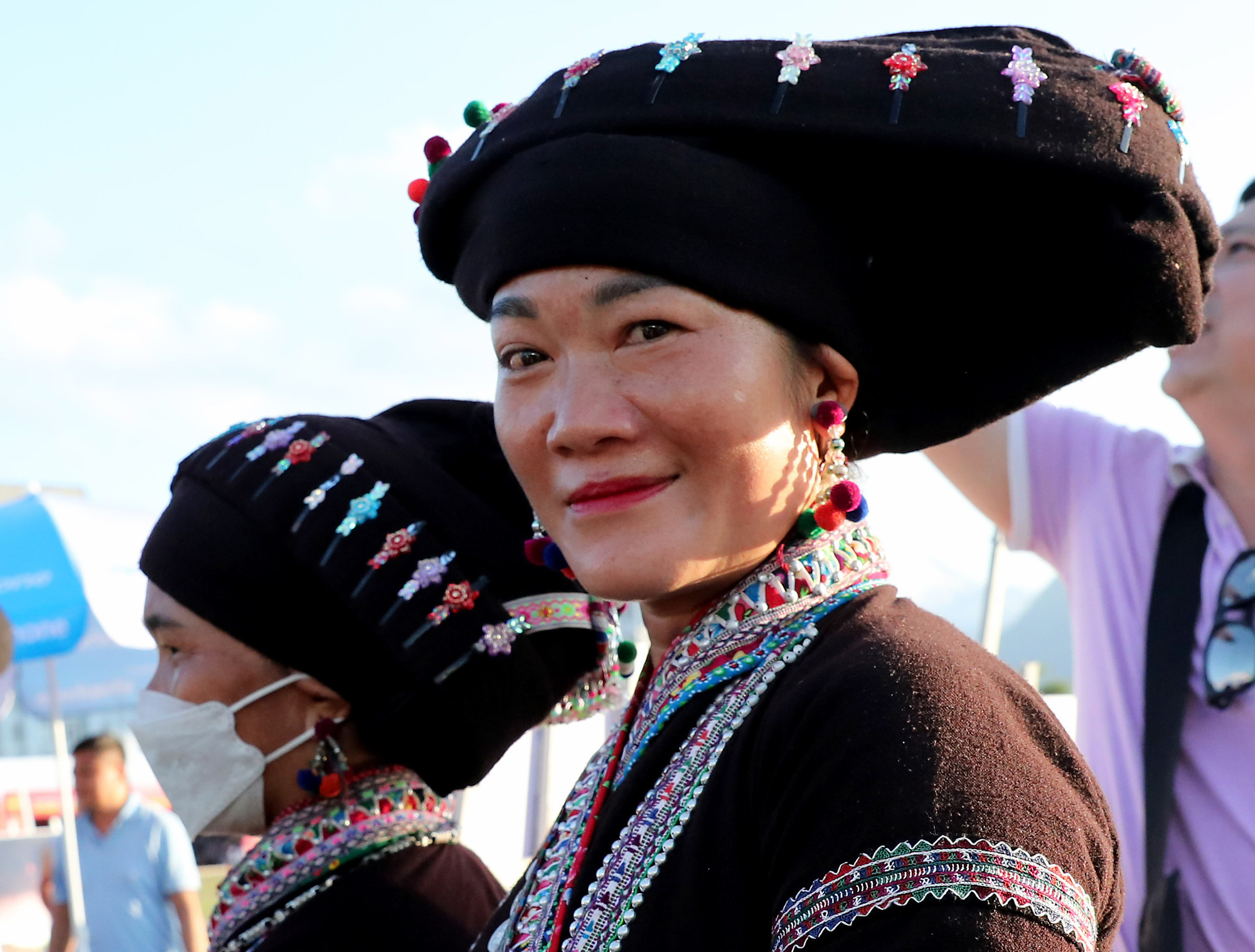 Retrato de chica de la etnia Lao en el la cita. Retrato de chica de la etnia Lao en el la cita.