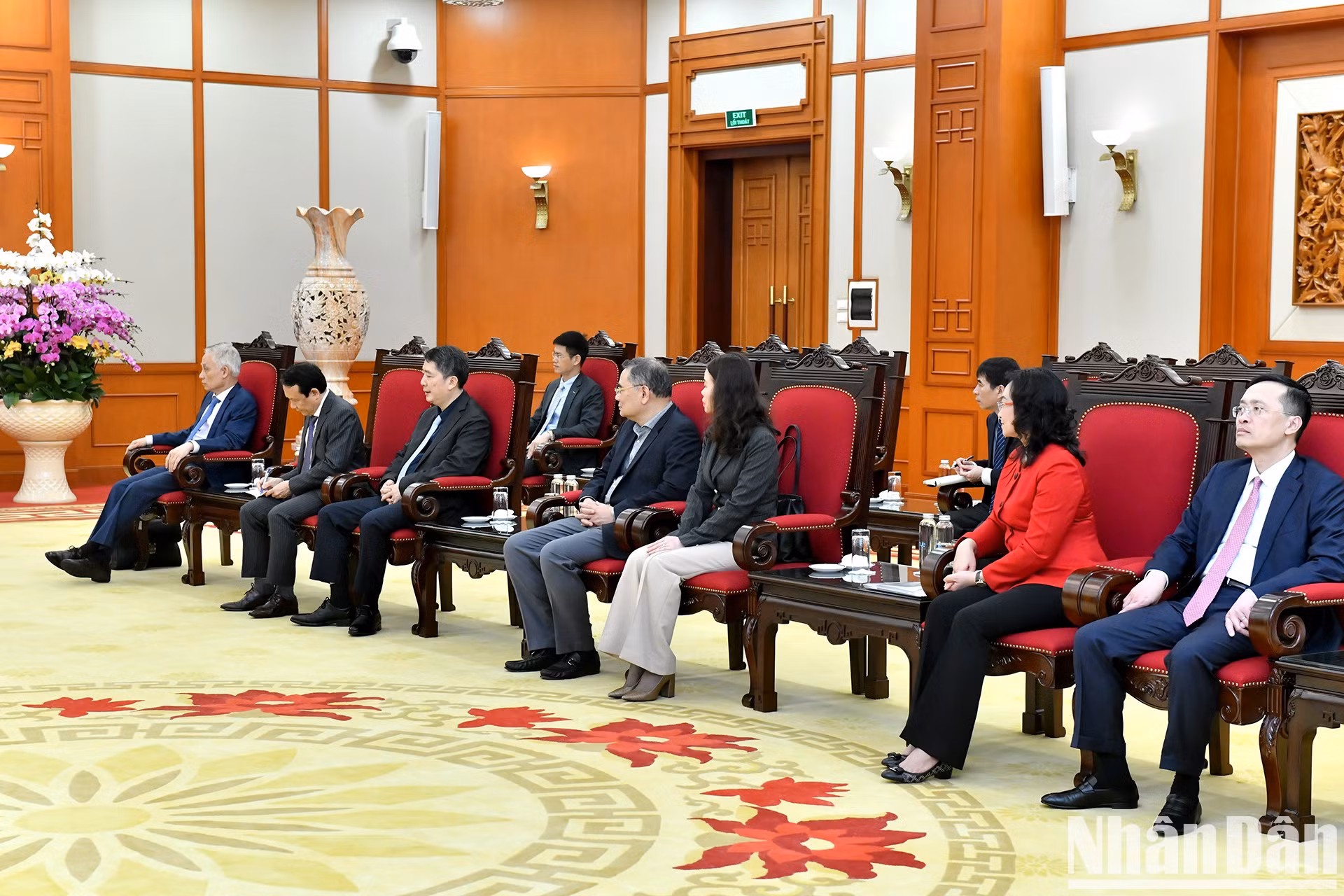 Asistentes vietnamitas al evento.