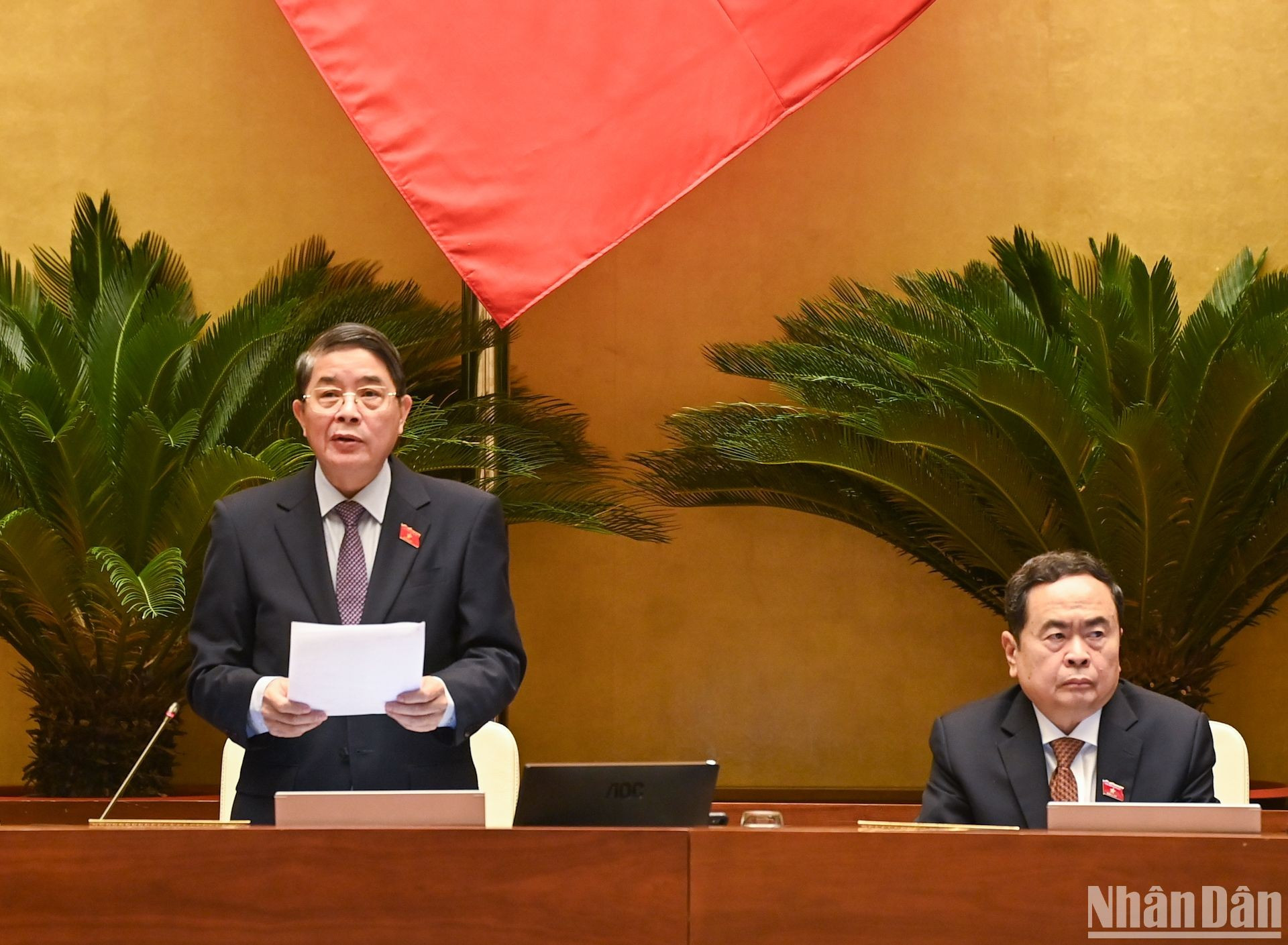 Habla Nguyen Duc Hai, vicepresidente de la Asamblea Nacional. Habla Nguyen Duc Hai, vicepresidente de la Asamblea Nacional.