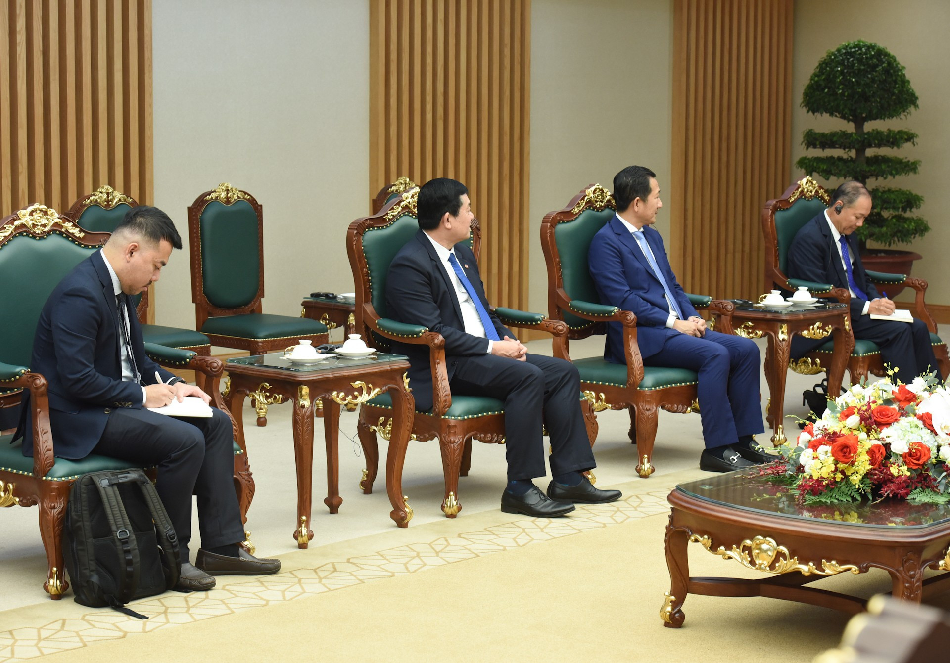 La delegación camboyana.