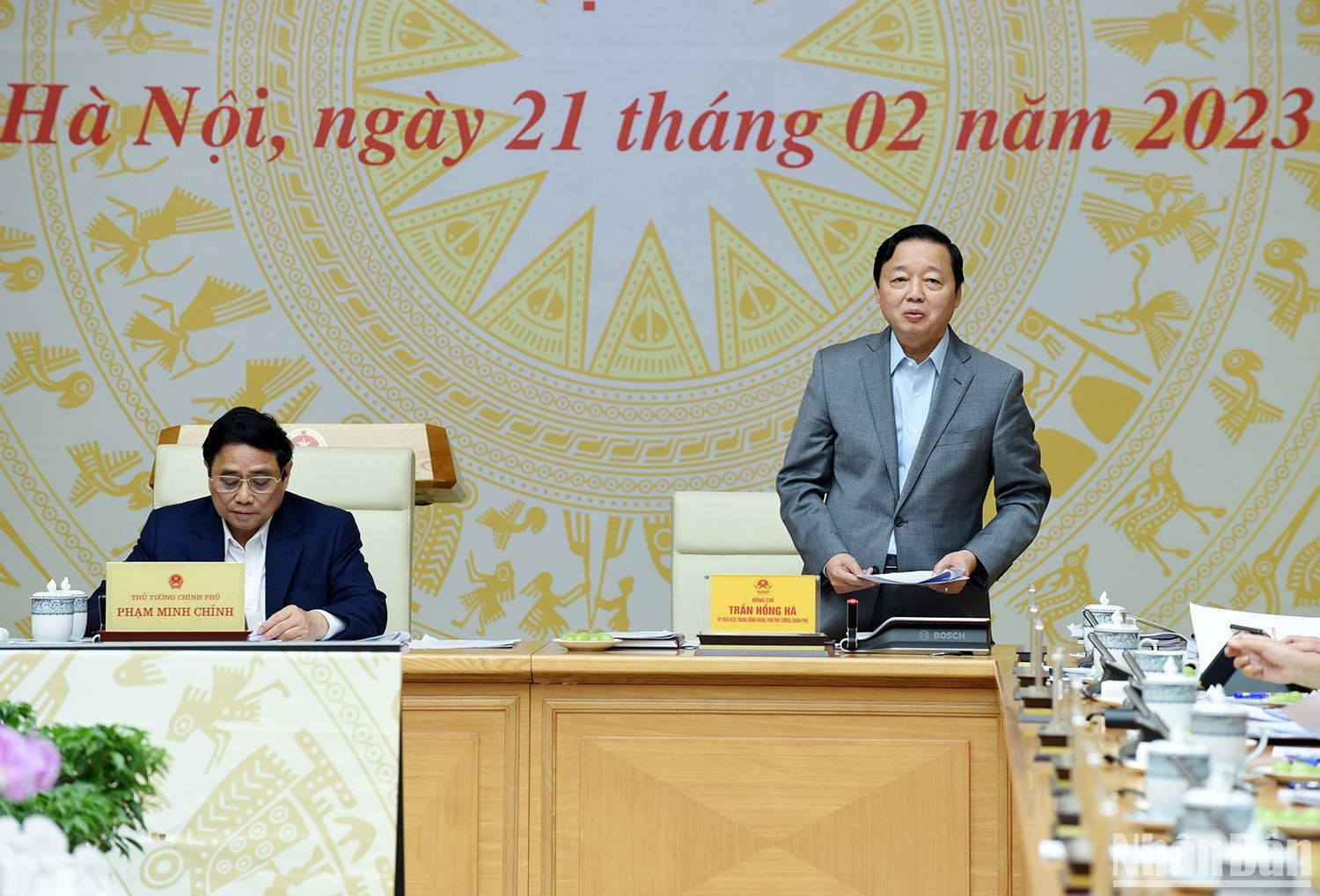 El viceprimer ministro Tran Hong Ha en la cita.