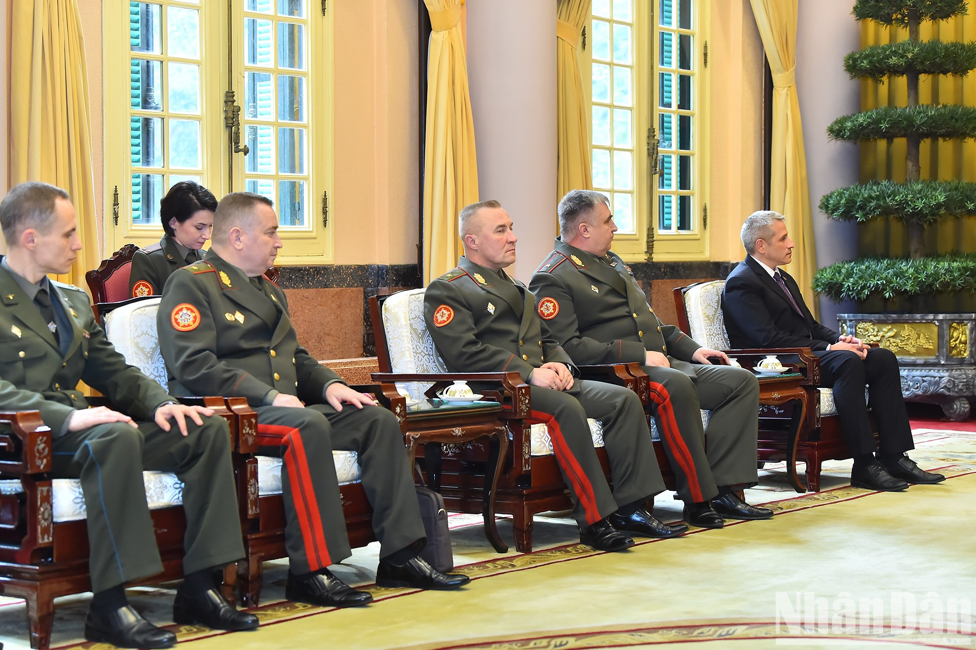 La delegación de Belarús. La delegación de Belarús.
