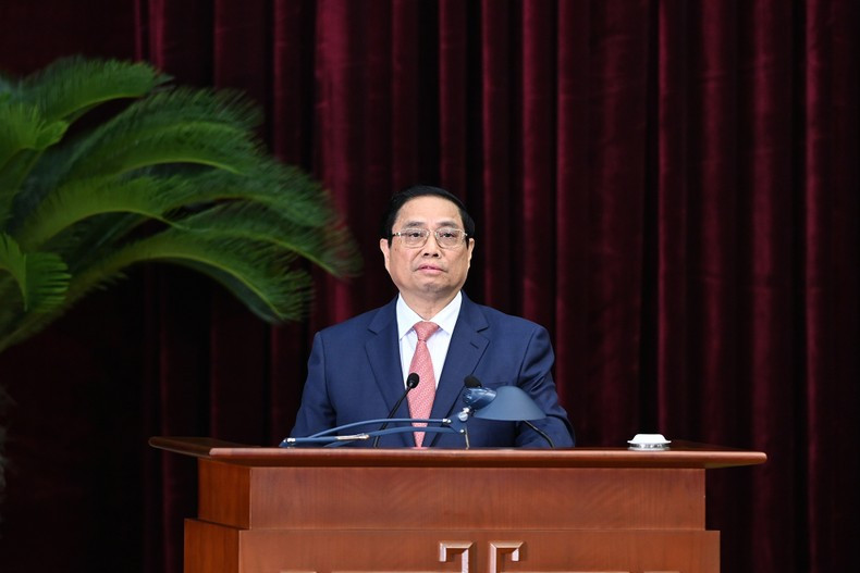 Habla el primer ministro Pham Minh Chinh. Habla el primer ministro Pham Minh Chinh.