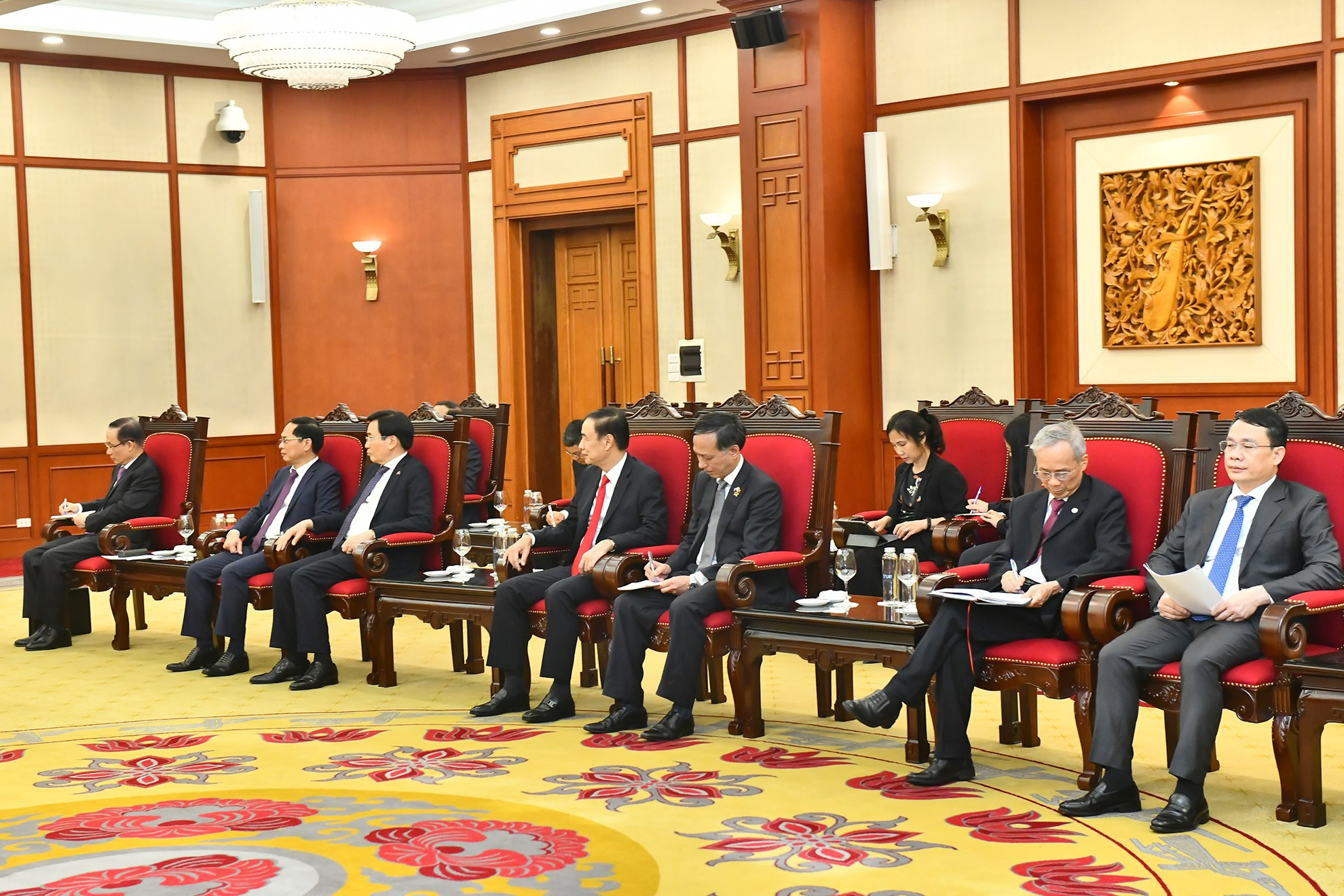 Delegados vietnamitas en el evento. Delegados vietnamitas en el evento.