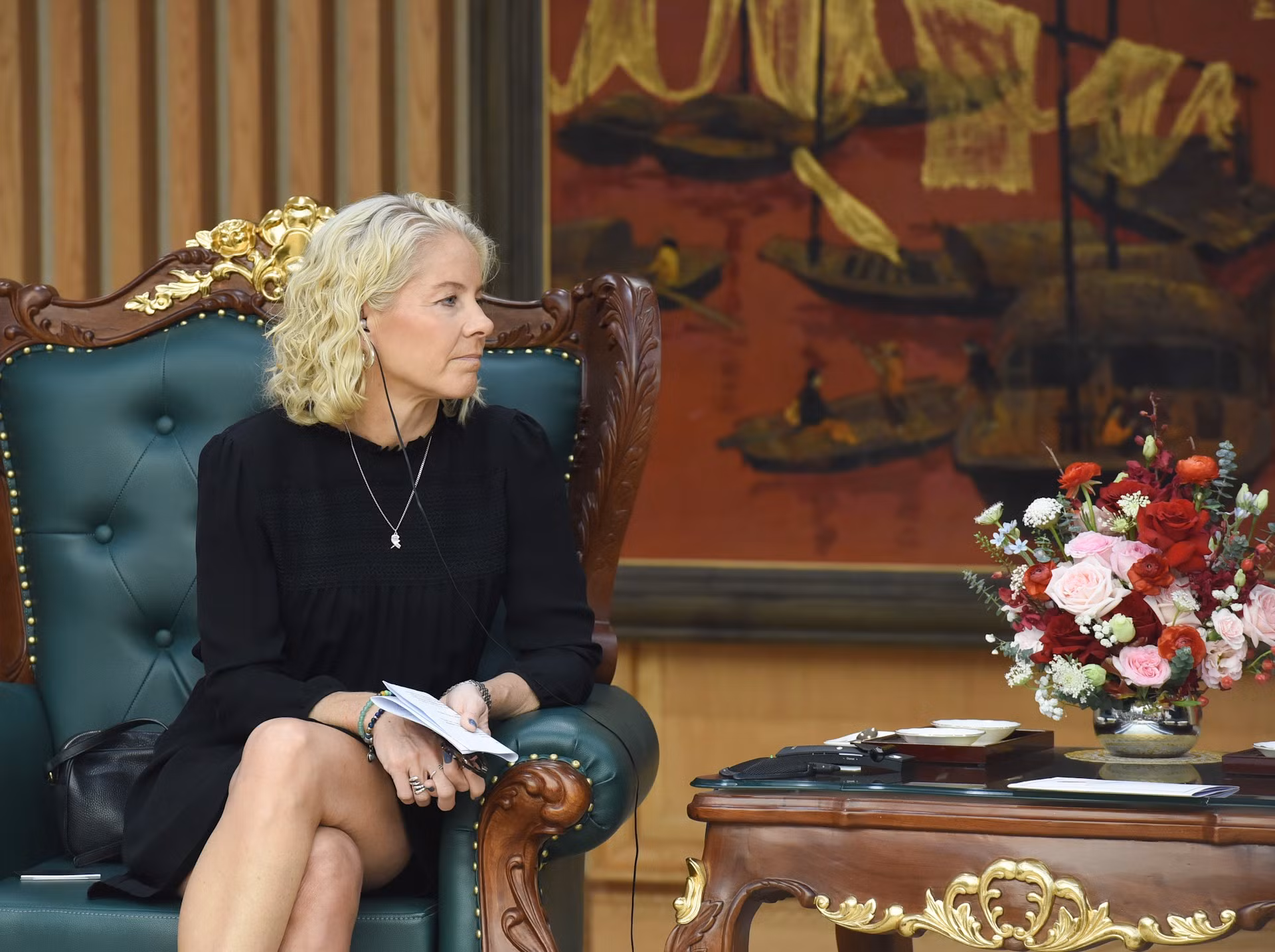 Susanna Campbell en el evento.