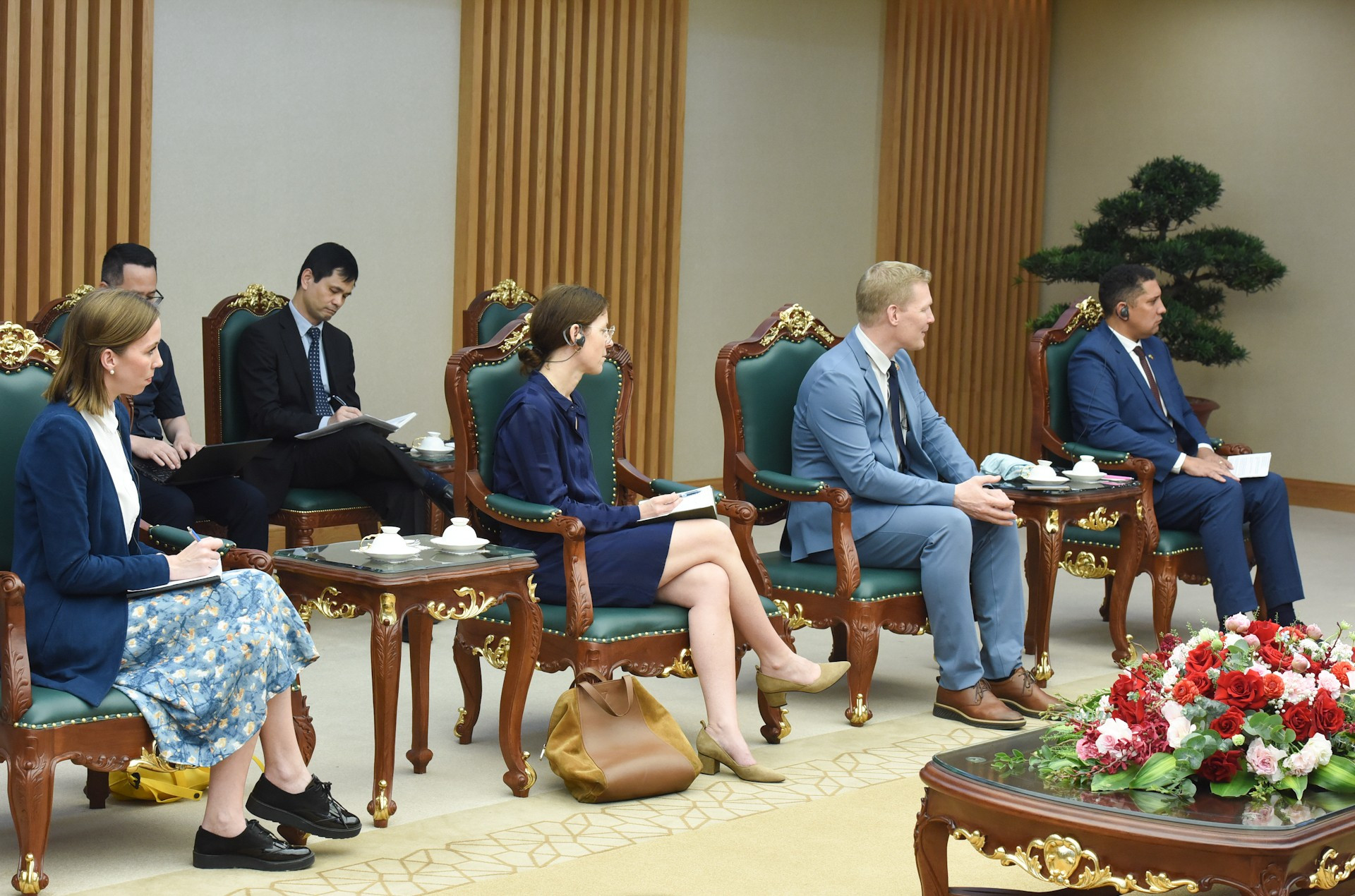 La delegación del grupo Syre. La delegación del grupo Syre.