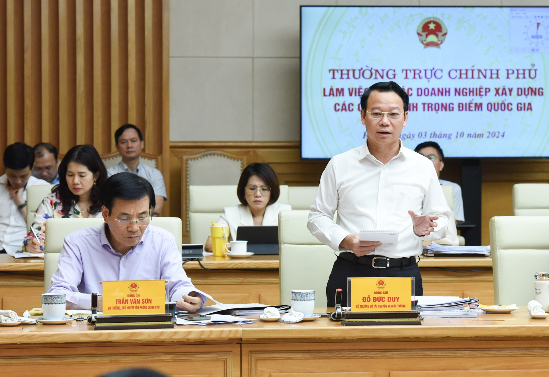 El ministro de Recursos Naturales y Medio Ambiente, Do Duc Duy, en la cita. El ministro de Recursos Naturales y Medio Ambiente, Do Duc Duy, en la cita.