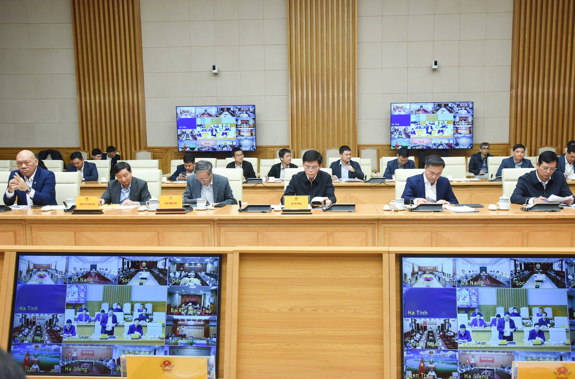 Delegados en la cita.