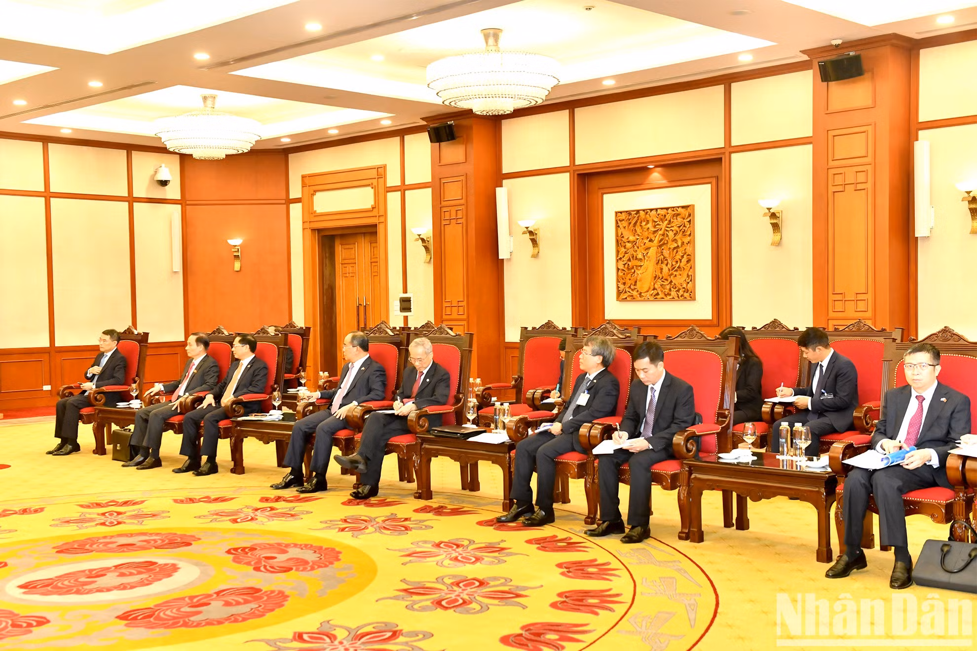 Delegados vietnamitas en el evento.