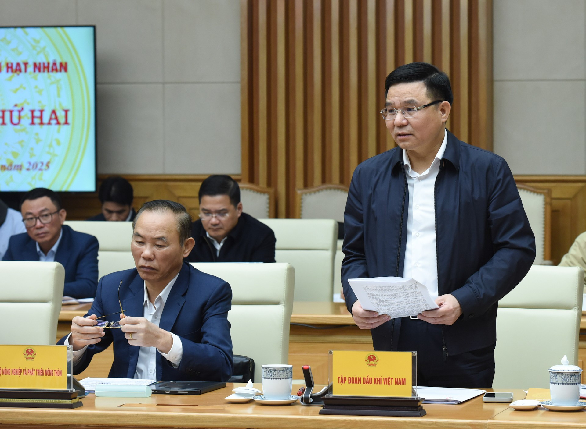 El presidente del Grupo de Petróleo y Gas de Vietnam, Le Manh Hung, en el evento.