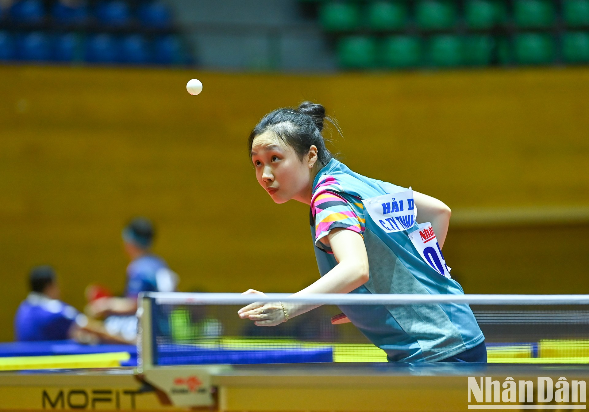 La jugadora Nguyen Thi Mai Phuong, nacida en 2004, es una de las jóvenes promesas del tenis de mesa vietnamita.