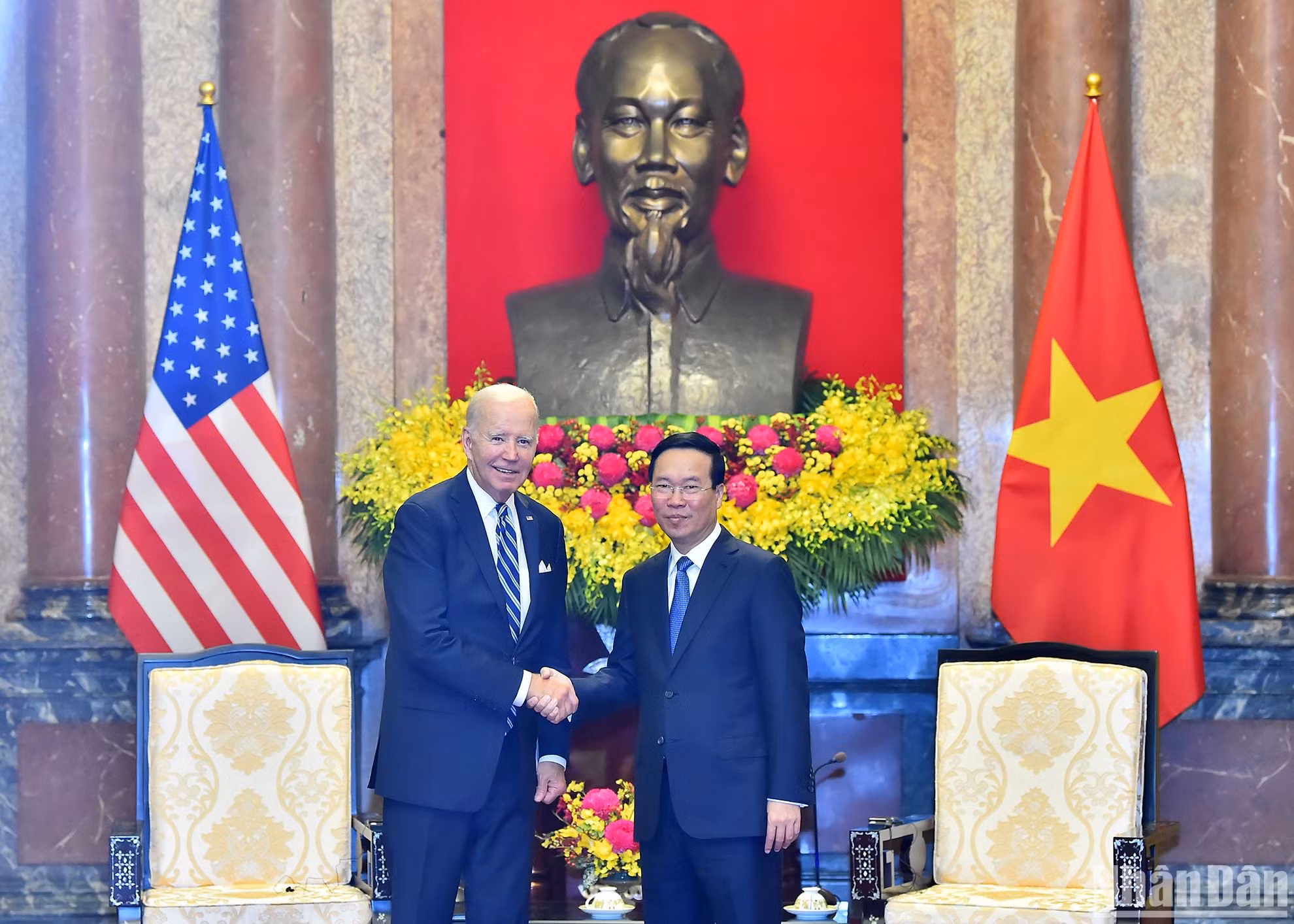 [Foto] Presidente de Vietnam recibe al presidente de Estados Unidos