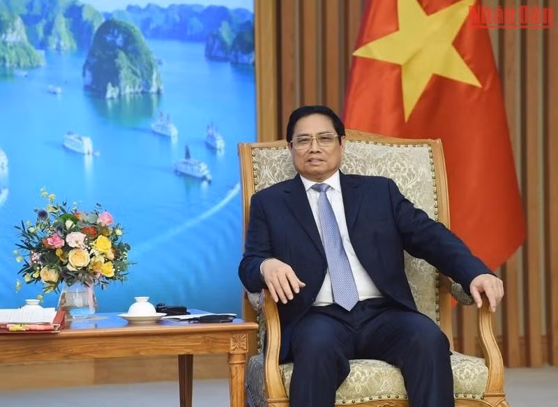 Minh Chinh habla en el evento. Minh Chinh habla en el evento.