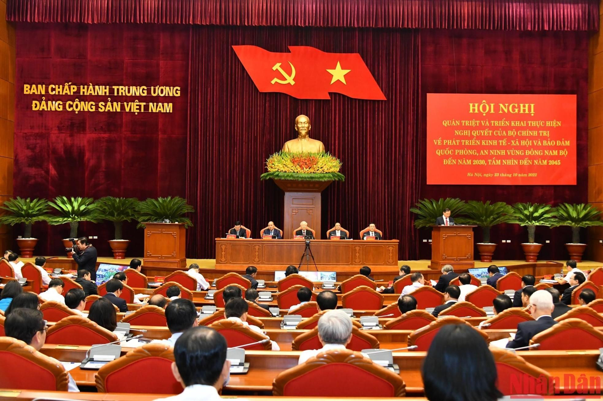 [Foto] Conferencia sobre Resolución relacionada con región Sudeste del delta del Mekong de Vietnam