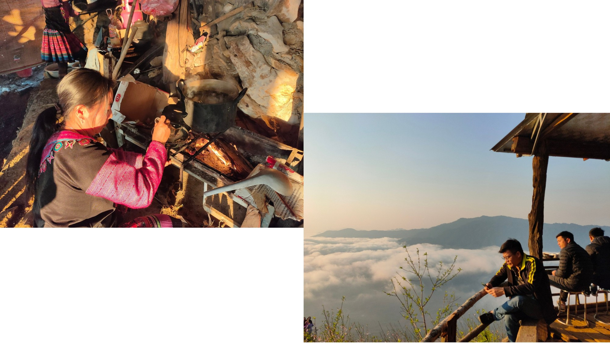 En los lugares de caza de nubes hay servicio de desayuno y café.