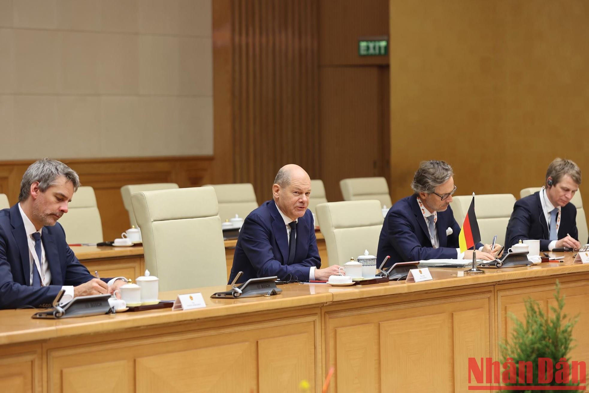 Olaf Scholz interviene en en la cita. Olaf Scholz interviene en en la cita.