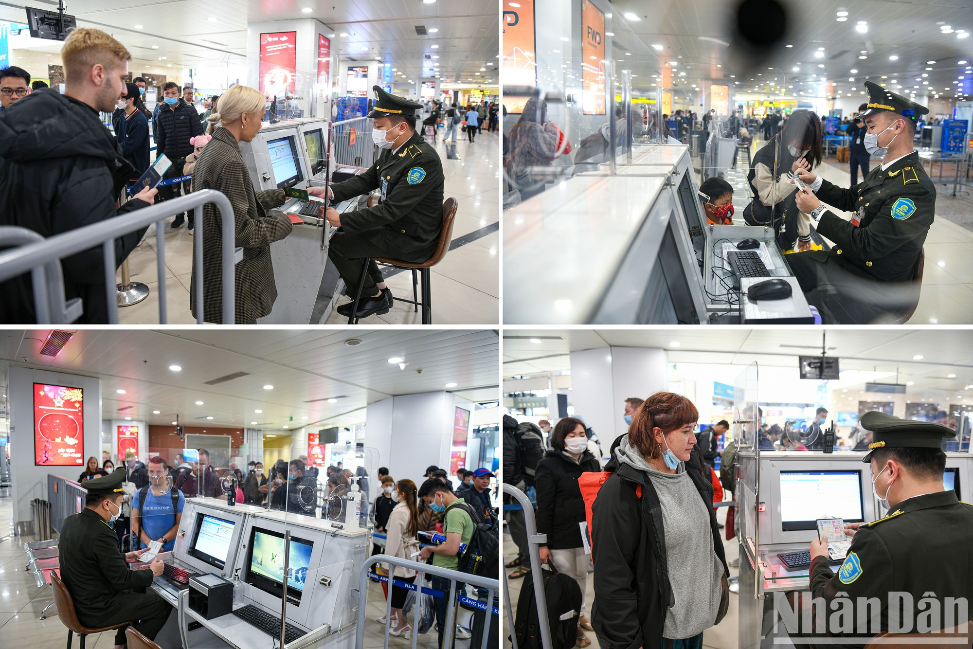 Las fuerzas de seguridad tienen que trabajar más duros debido al aumento de los pasajeros. Las fuerzas de seguridad tienen que trabajar más duros debido al aumento de los pasajeros.