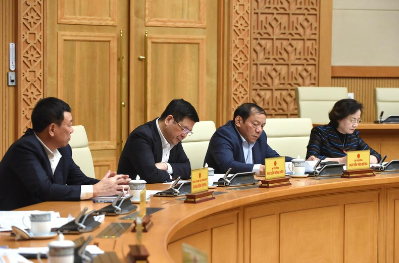 Los miembros del gabinete en la cita.