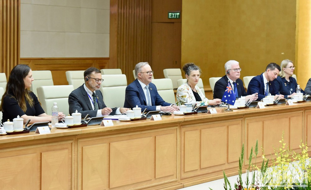 Anthony Albanese y miembros de la delegación de alto nivel de Australia. Anthony Albanese y miembros de la delegación de alto nivel de Australia.