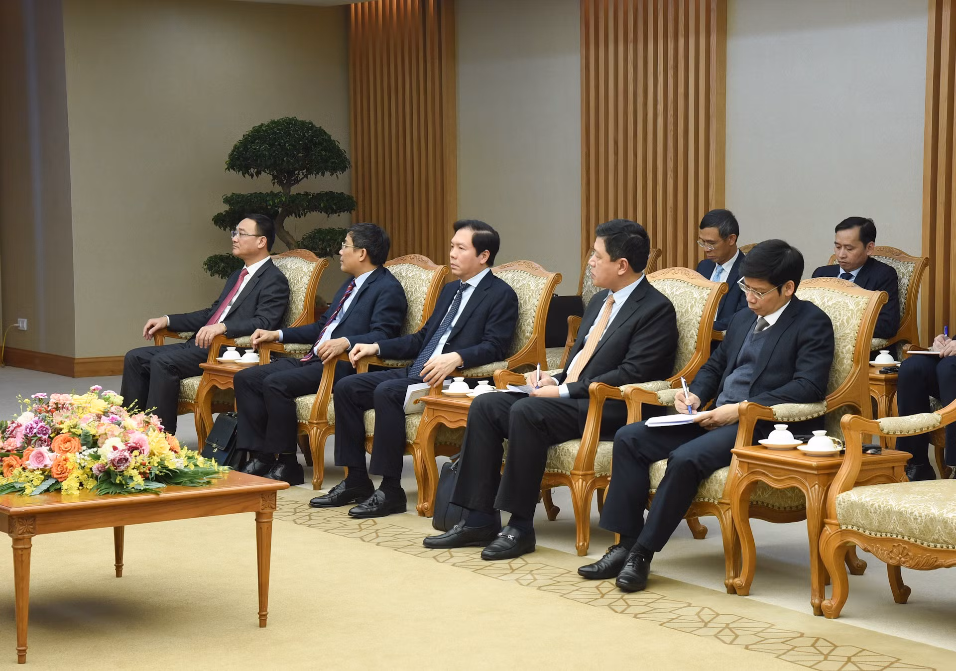 Delegados vietnamitas en el evento.