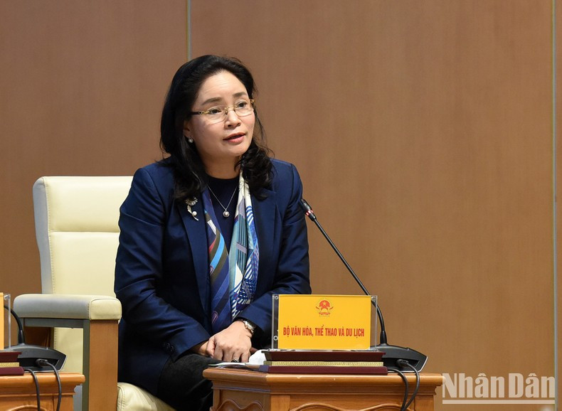 Habla Trinh Thi Thuy, viceministra de Cultura, Deportes y Turismo. Habla Trinh Thi Thuy, viceministra de Cultura, Deportes y Turismo.