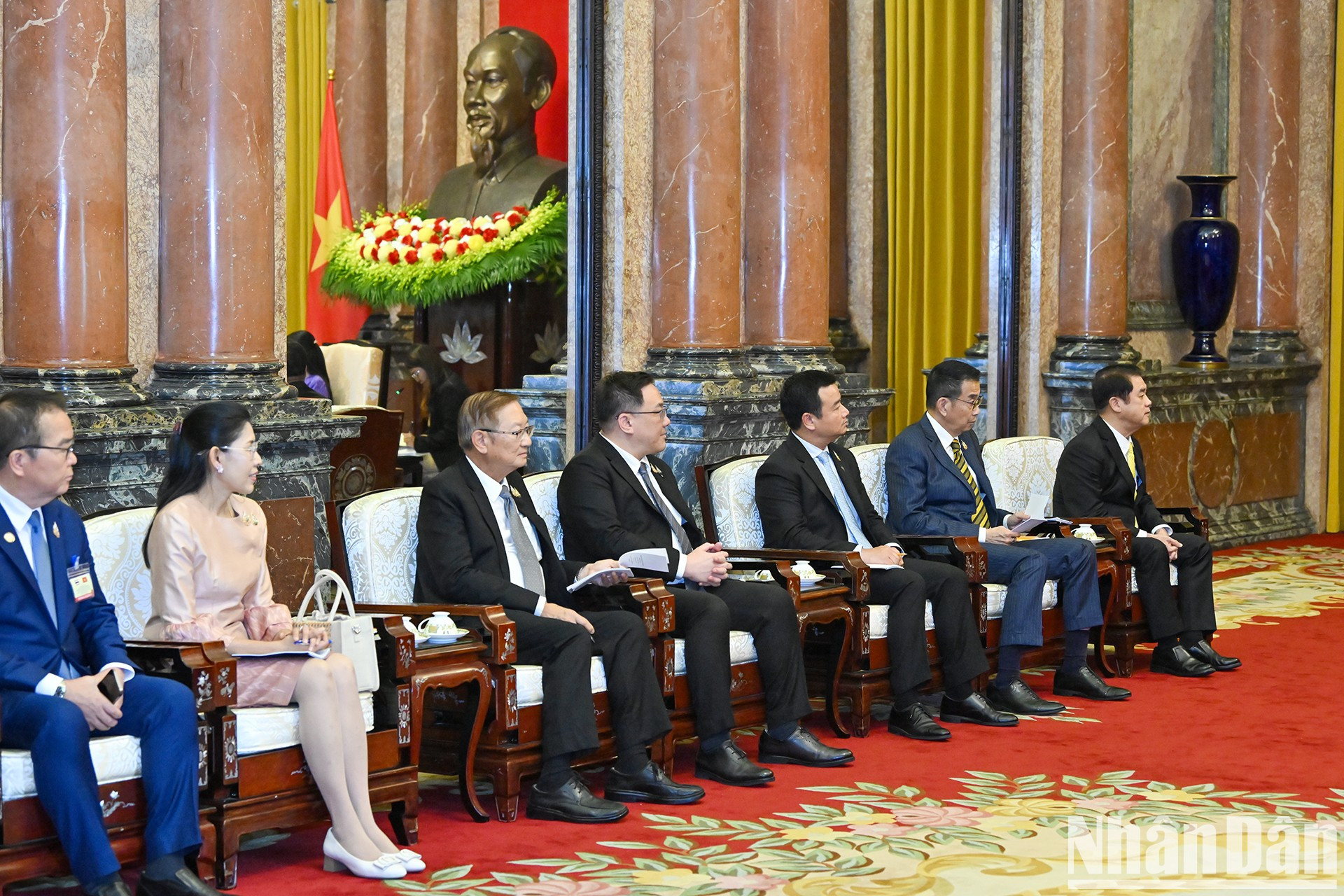 La delegación de Tailandia en el evento. La delegación de Tailandia en el evento.