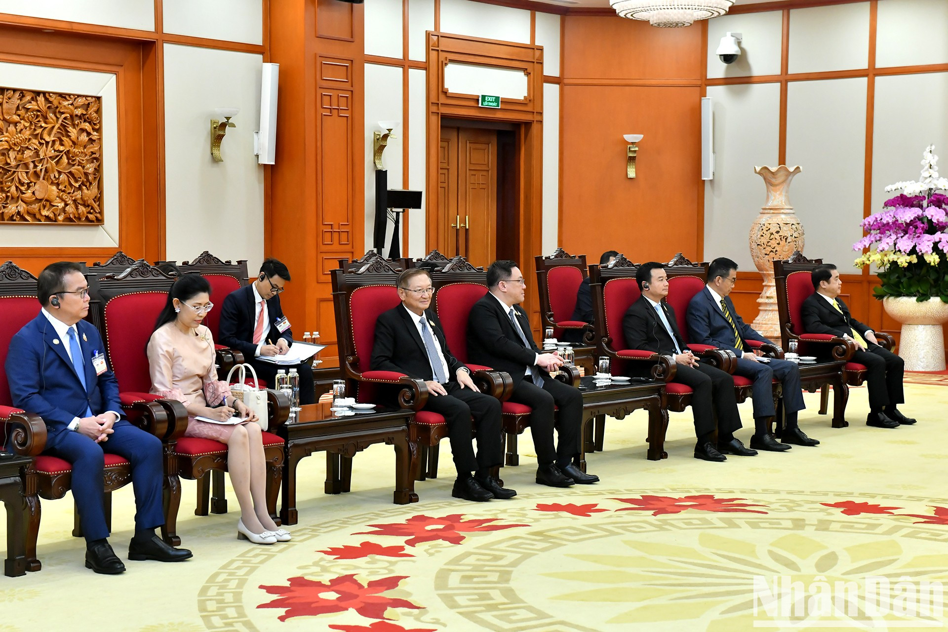 La delegación de Tailandia en el evento. La delegación de Tailandia en el evento.