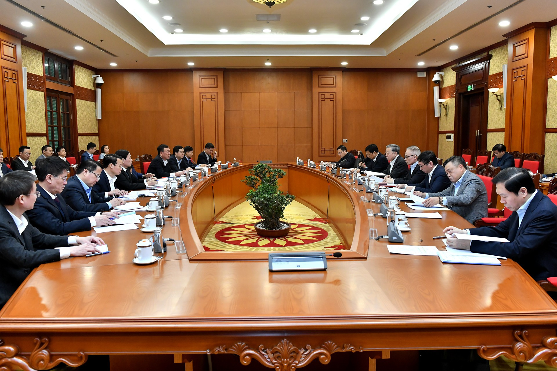 Escena de la reunión.