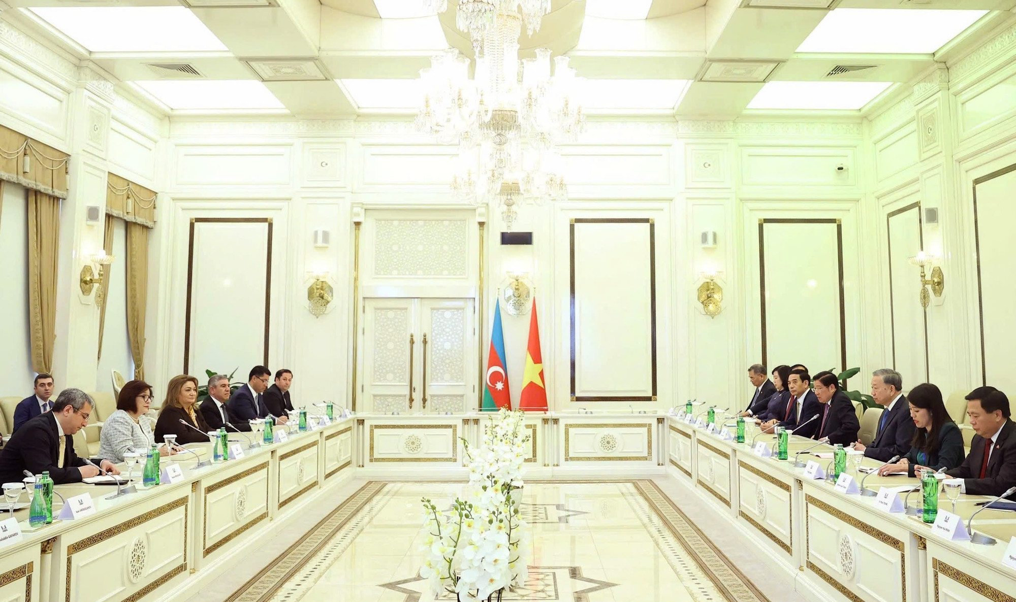 [Foto] Líder partidista vietnamita se reúne con presidenta de Asamblea Nacional de Azerbaiyán