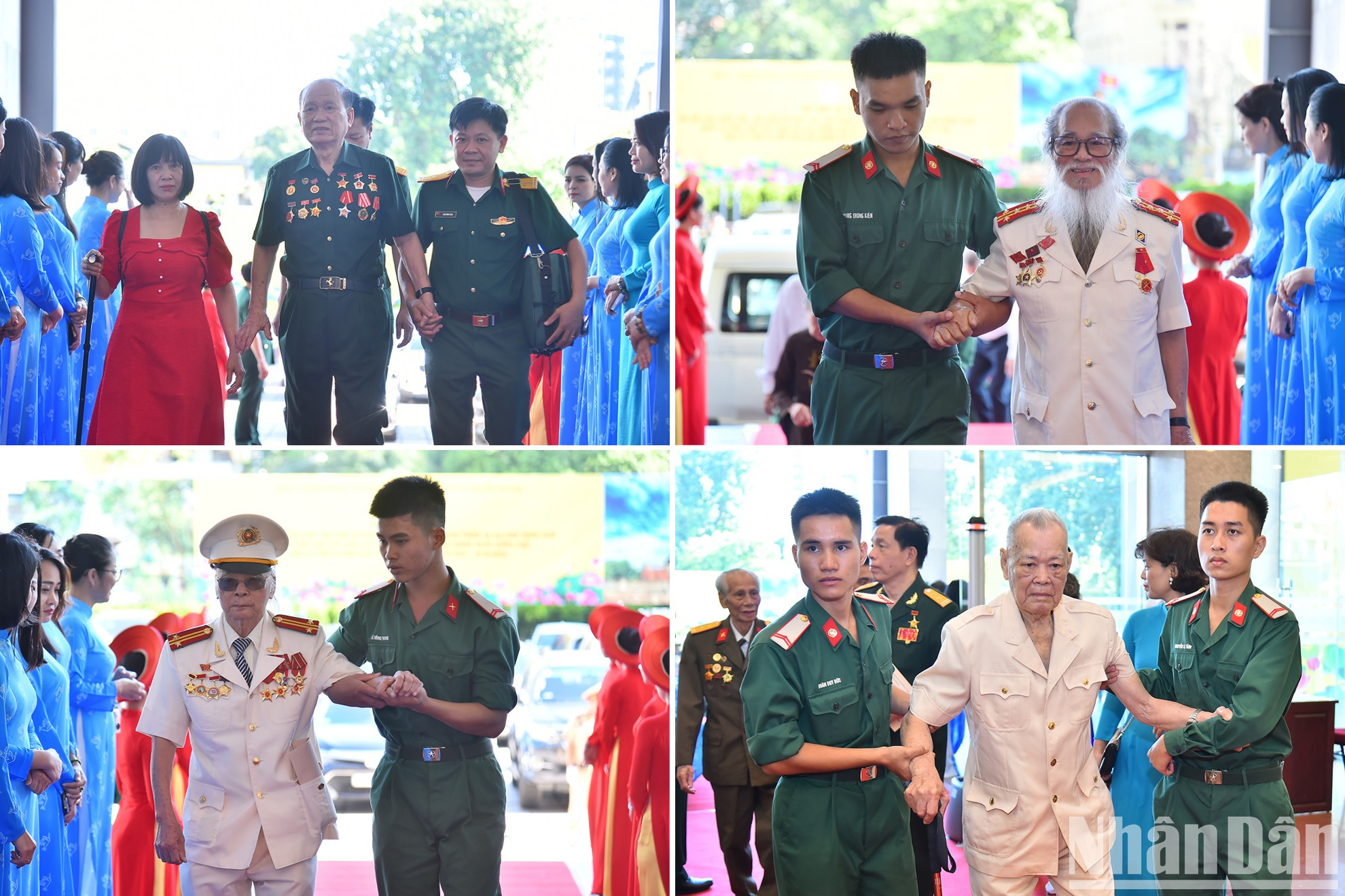 Los veteranos, ex policías populares y personas con servicios meritorios a la revolución llegan a la cita. Los veteranos, ex policías populares y personas con servicios meritorios a la revolución llegan a la cita.
