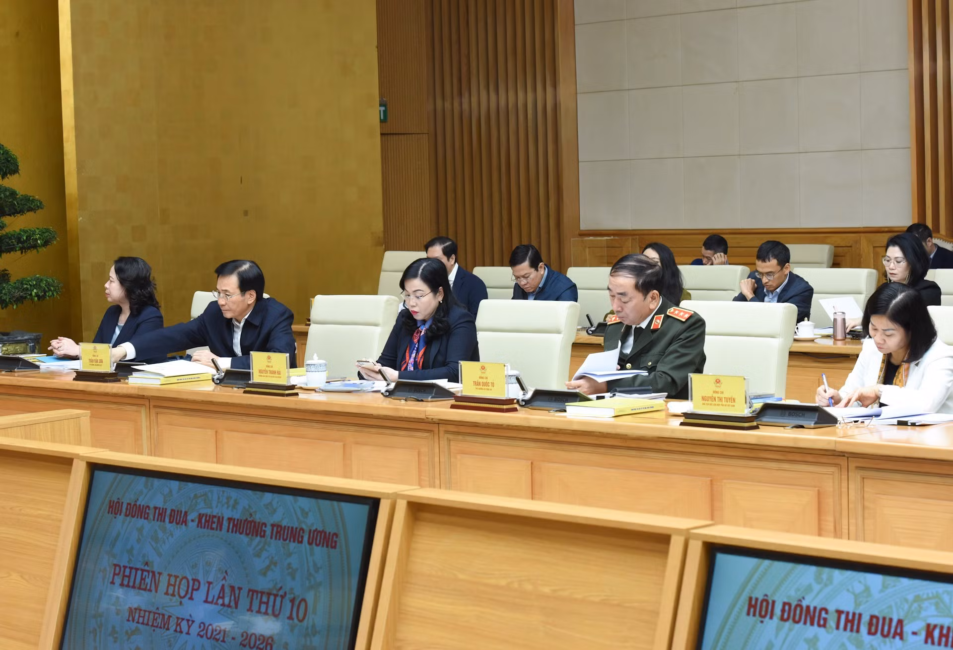 Delegados participnates en el acto.