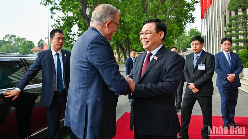 [Foto] Presidente de la Asamblea Nacional de Vietnam recibe al premier de Australia