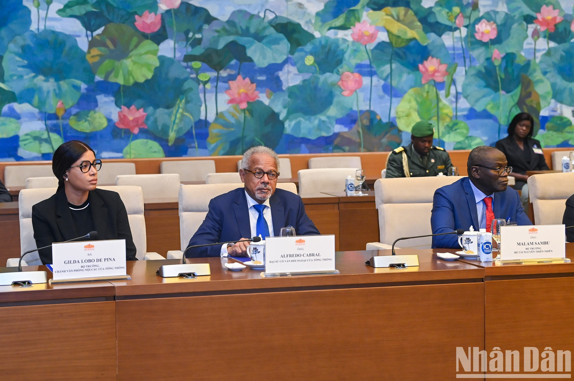 La delegación de Guinea-Bissau. La delegación de Guinea-Bissau.