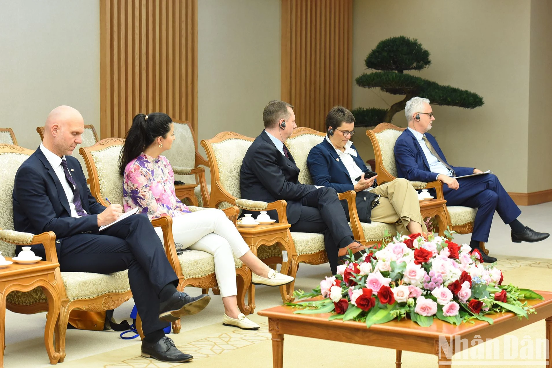 Miembros de la delegación del Estado de Baja Sajonia. Miembros de la delegación del Estado de Baja Sajonia.