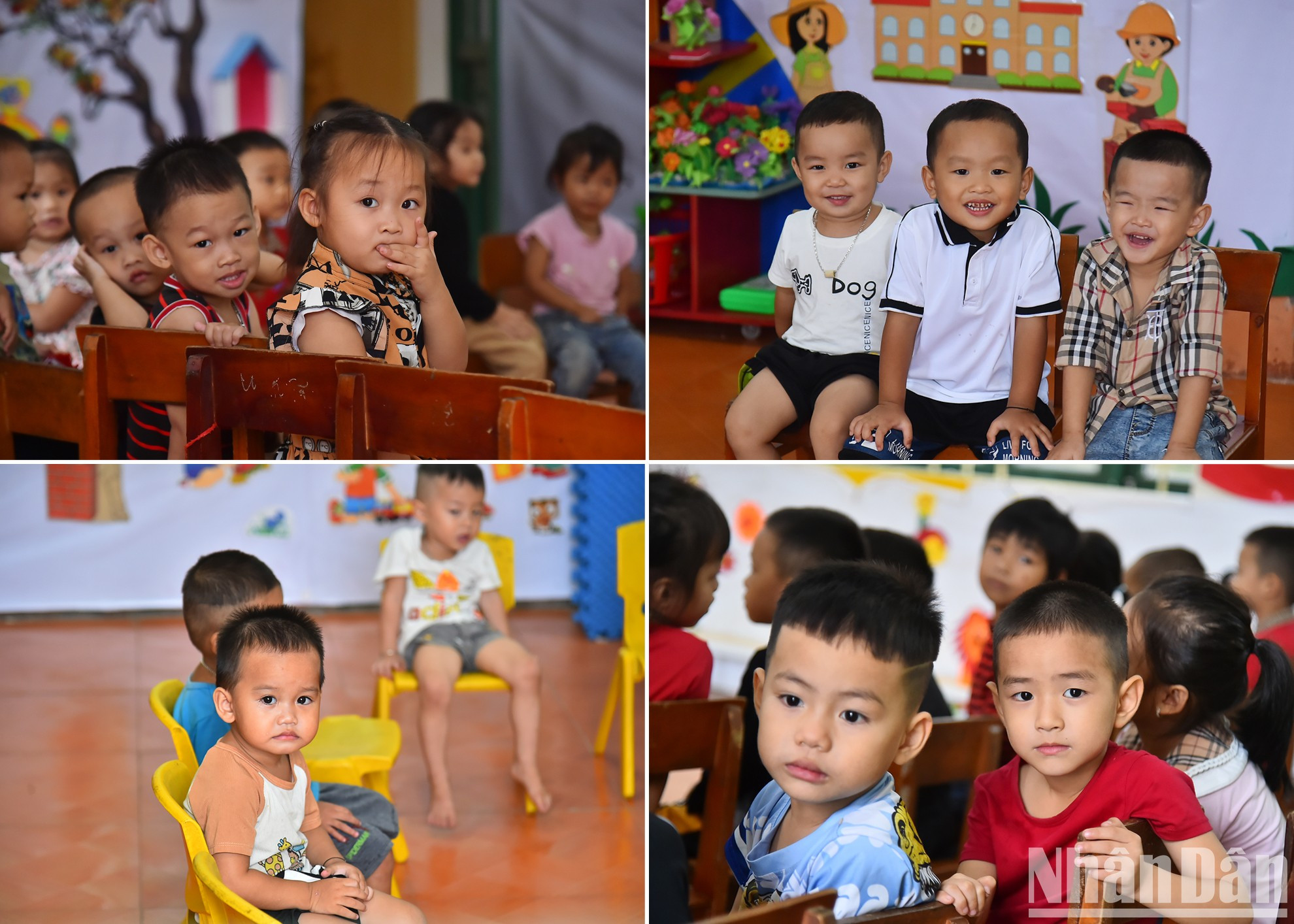 La inocencia de los niños en el jardín de infancia de Hop Thanh. La inocencia de los niños en el jardín de infancia de Hop Thanh.