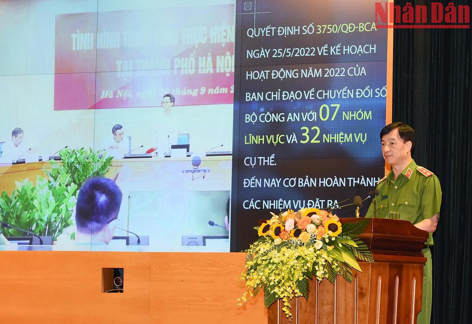 El viceministro de Seguridad Pública, Nguyen Duy Ngoc anunció las decisiones para establecer el Comité Directivo de Transformación Digital de la cartera.