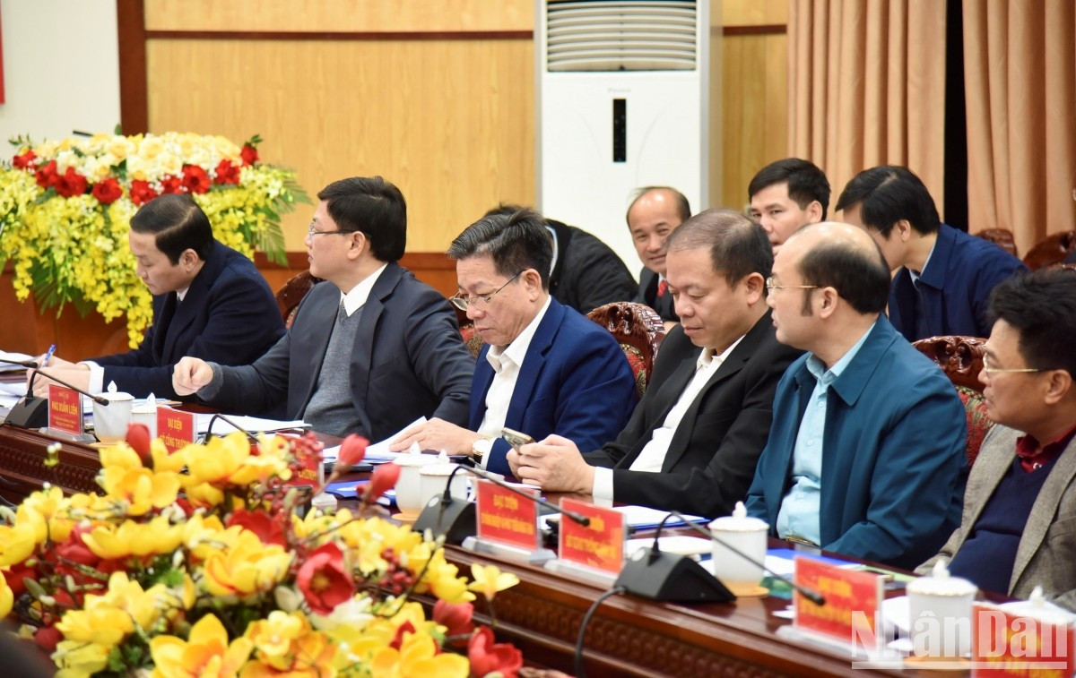 Representantes de la provincia de Thanh Hoa en la conferencia.