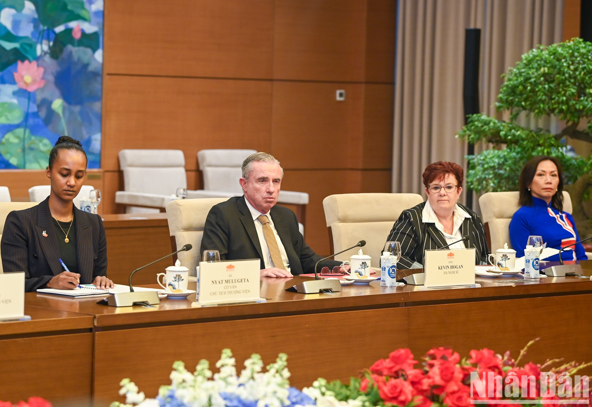 La delegación de Australia en el evento. La delegación de Australia en el evento.