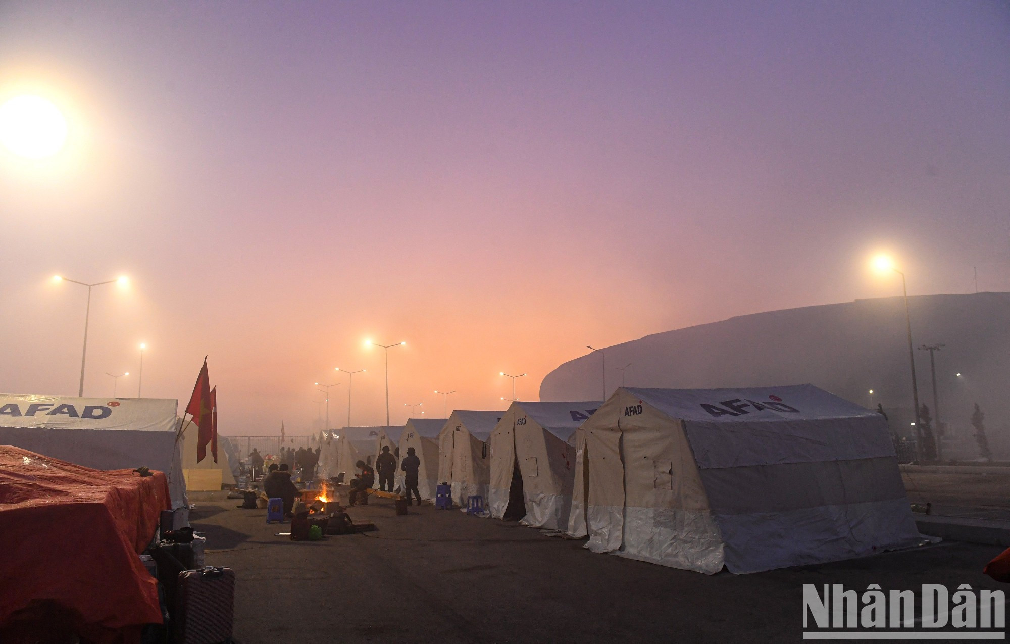 Vista del campamento de la misión del EPV en Hatay. Vista del campamento de la misión del EPV en Hatay.