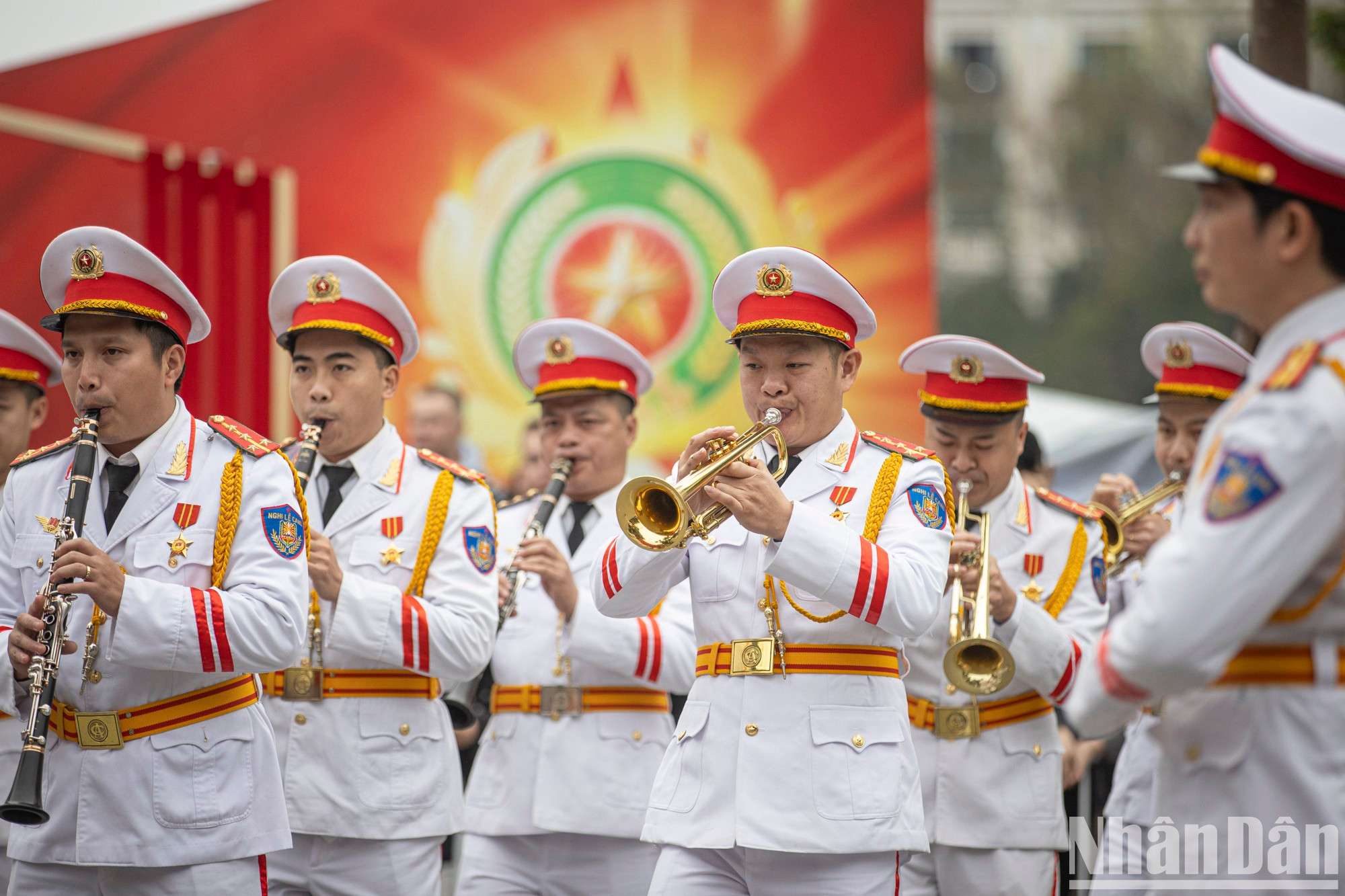 Los músicos de la compañía ceremonial. Los músicos de la compañía ceremonial.