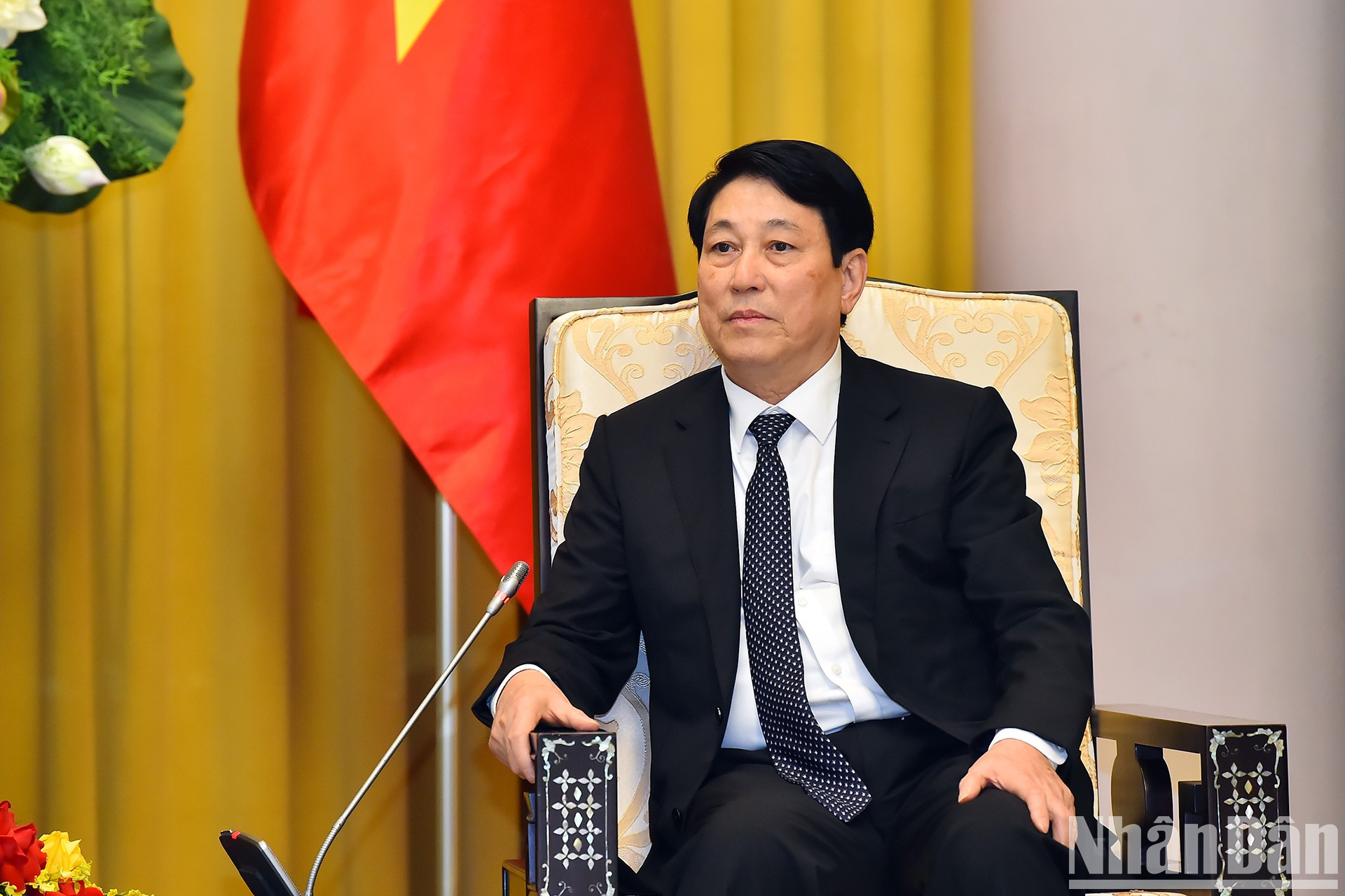 Luong Cuong habla en el evento. Luong Cuong habla en el evento.