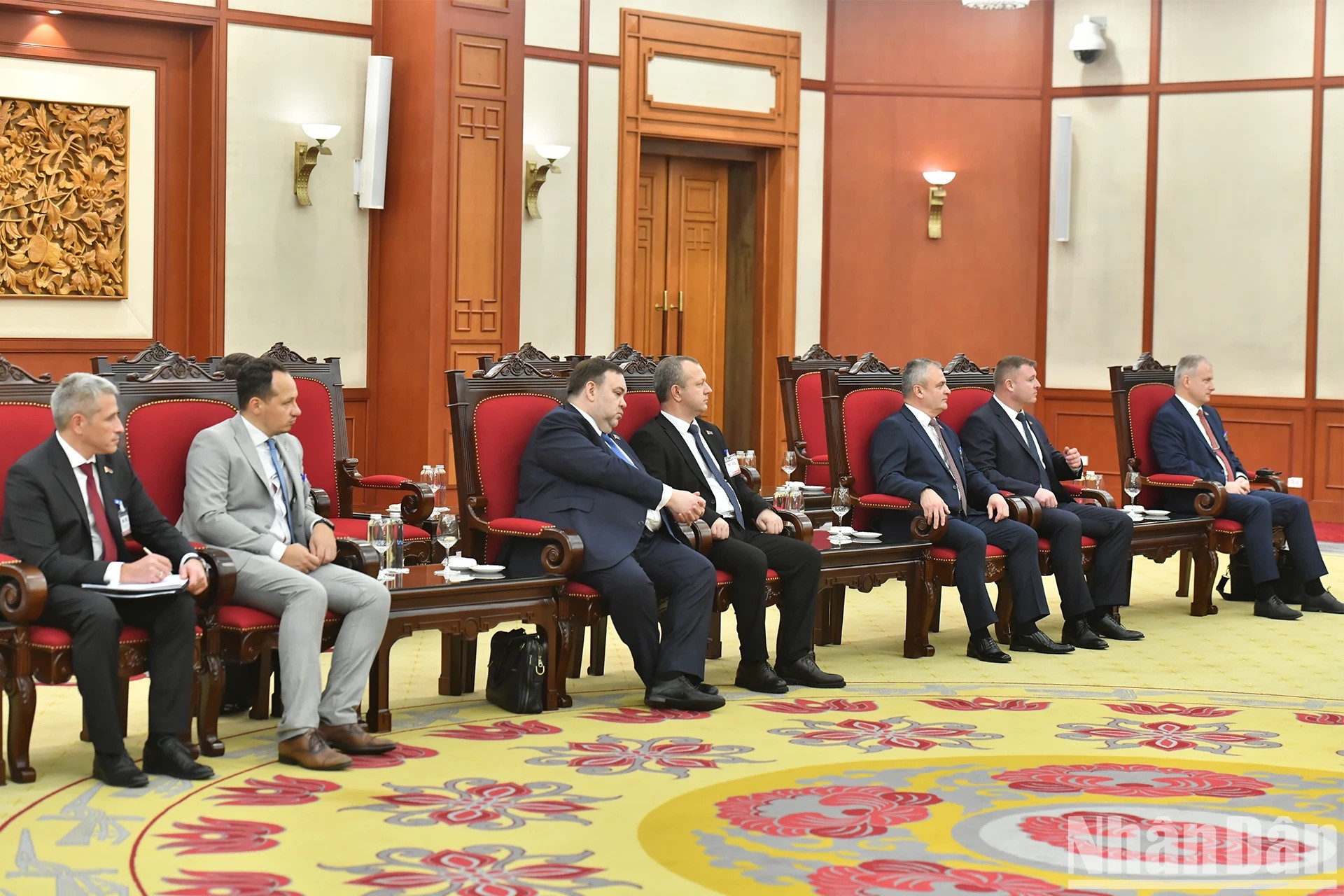 La delegación bielorrusa.